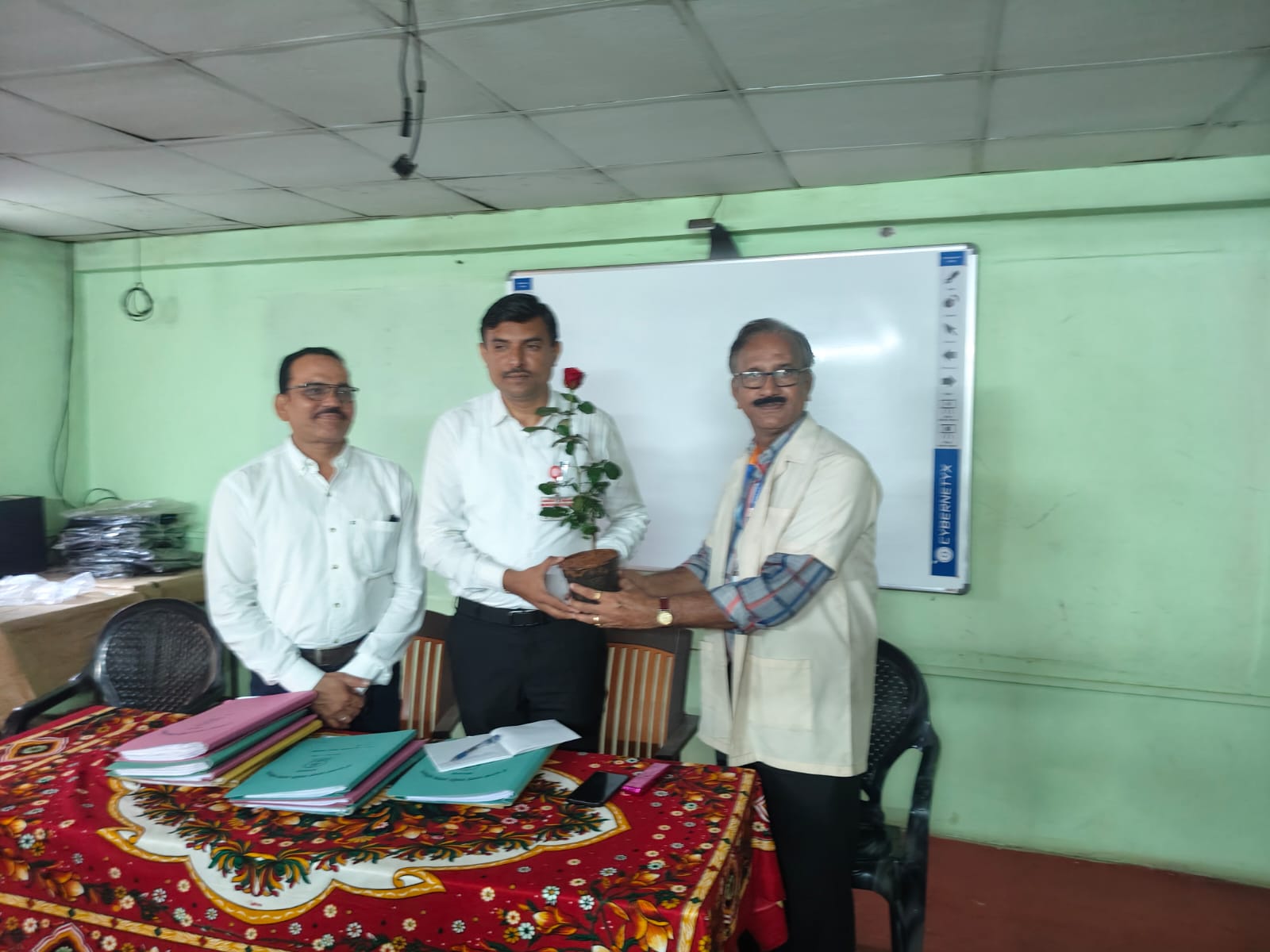 Ajay Patil visits Korgaonkar High School